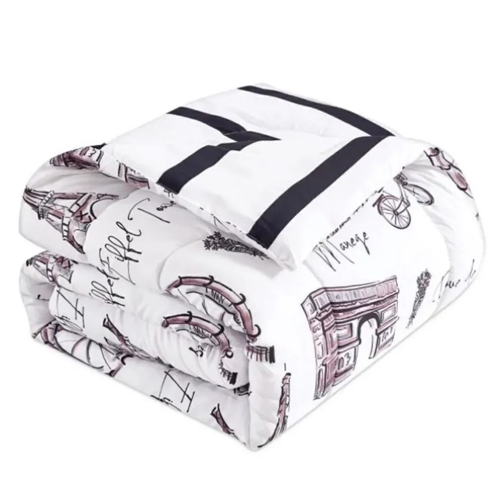 NWT in Package Hallmart Colle Paris Patzita 12-Pc. Reversible King Comforter Set